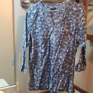 Talbots 100% Cotton Beach Shirt